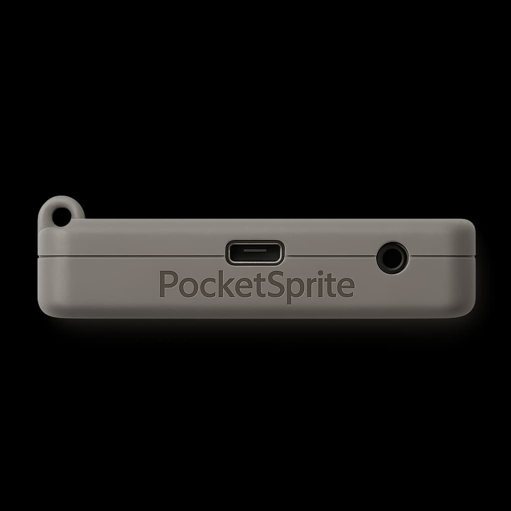 PocketSprite 8-Bit Gamer, Classic Gray, large