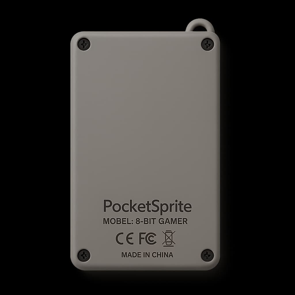 PocketSprite 8-Bit Gamer, Classic Gray, large
