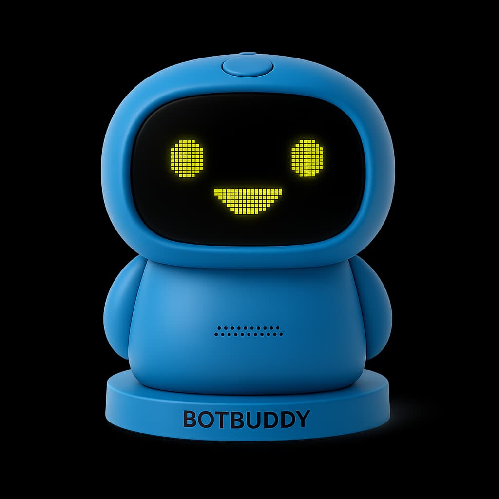BotBuddy Talking Robot Companion, Electric Blue, large