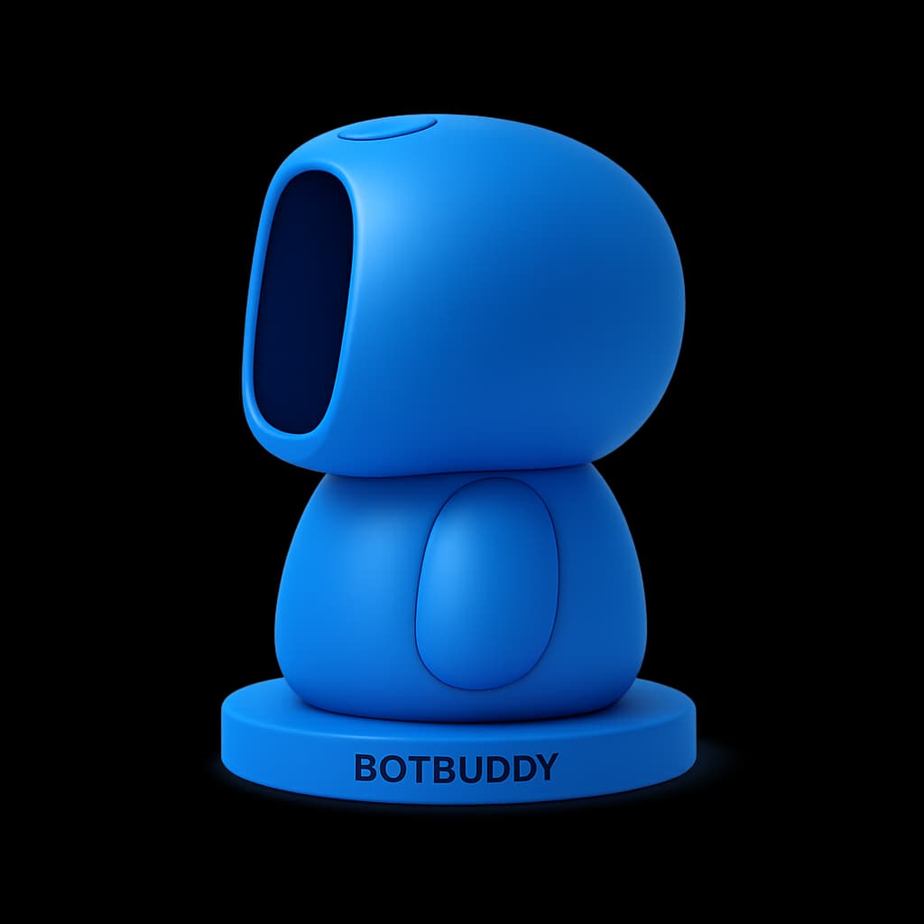 BotBuddy Talking Robot Companion, Electric Blue, large